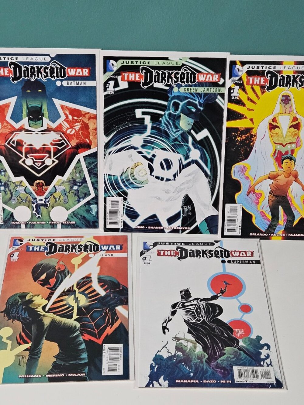 Justice League Darkseid War One Shot Lot of 5 Batman Superman Flash Shazam GL